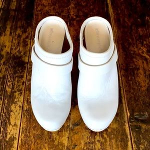 Jeffrey Campbell White Clog Platforms